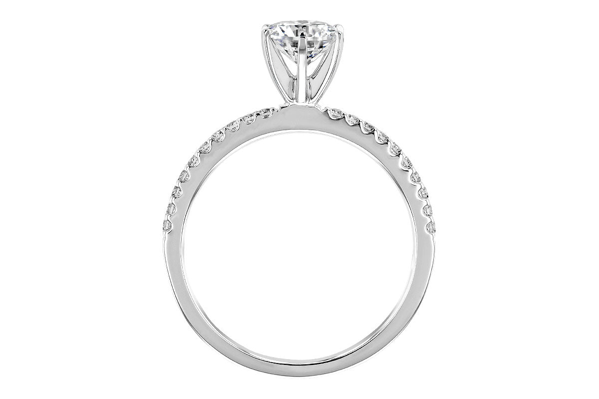 White Gold Diamond Semi-Mount
