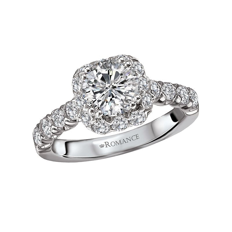 Romance Square Halo Ring