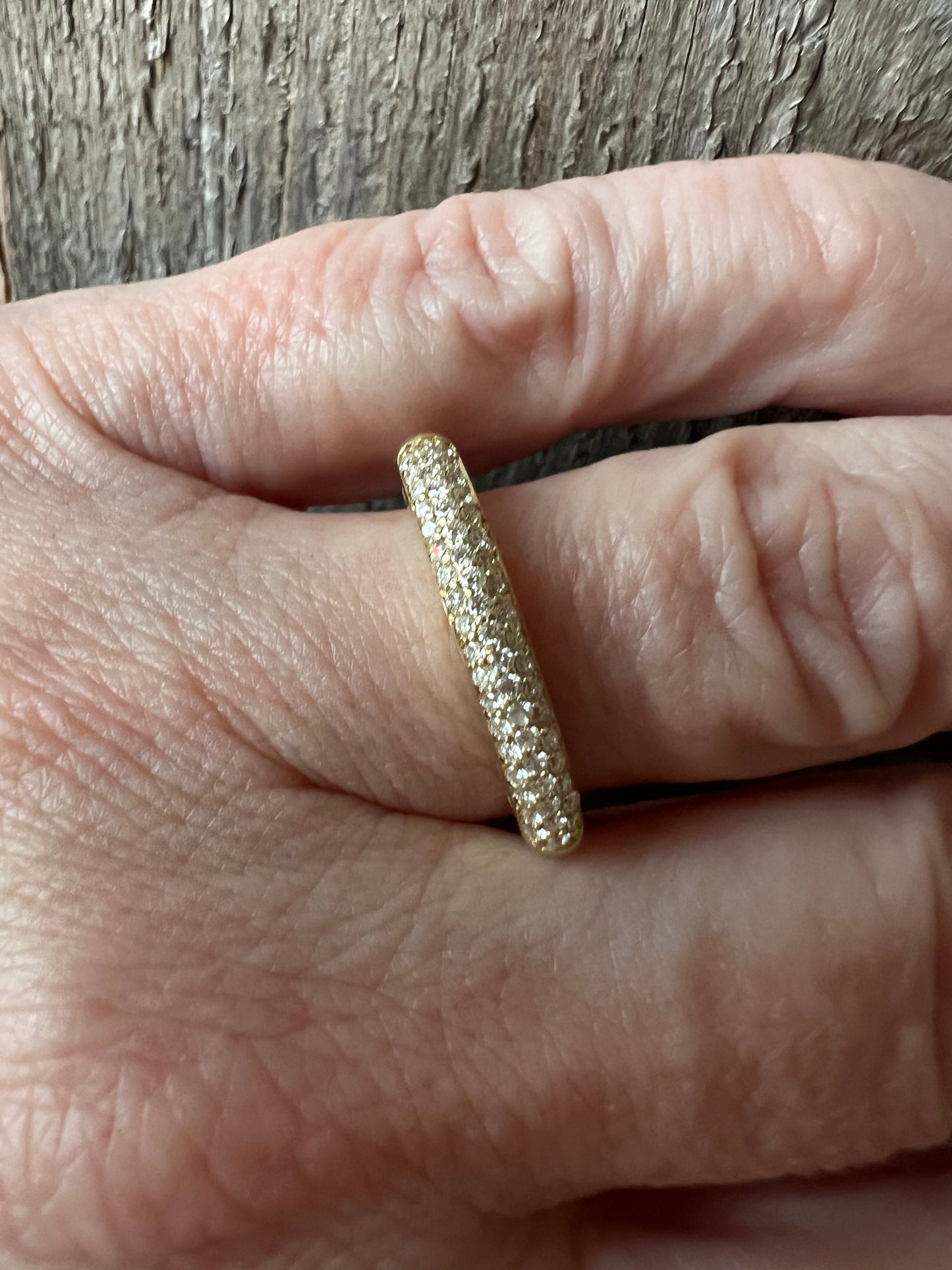 Brevani .33 Carat Yellow Gold Pave Flexible Ring