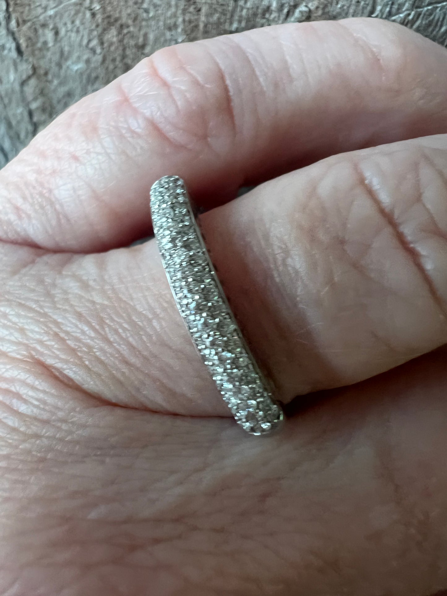 Brevani .33 Carat White Gold Pave Flexible Ring