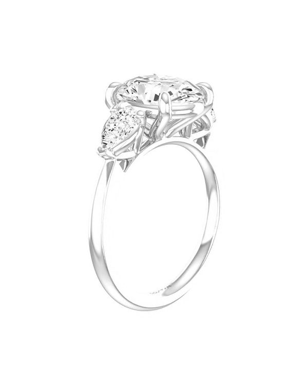 2.0 ct Oval 3-Stone Diamond Engagement Ring