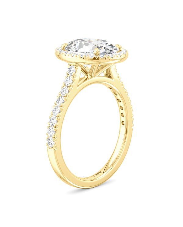 Oval Halo Diamond Engagement Ring
