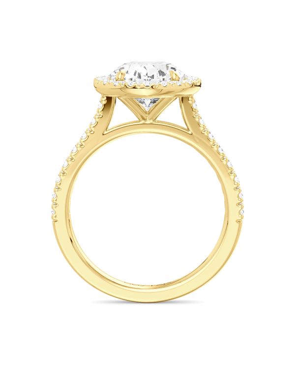 Oval Halo Diamond Engagement Ring