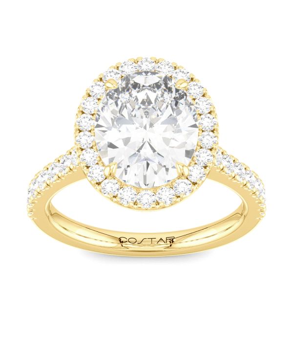 Oval Halo Diamond Engagement Ring