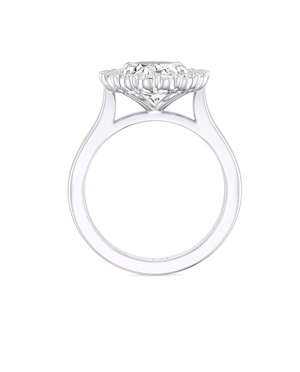 Oval Halo Diamond Engagement Ring