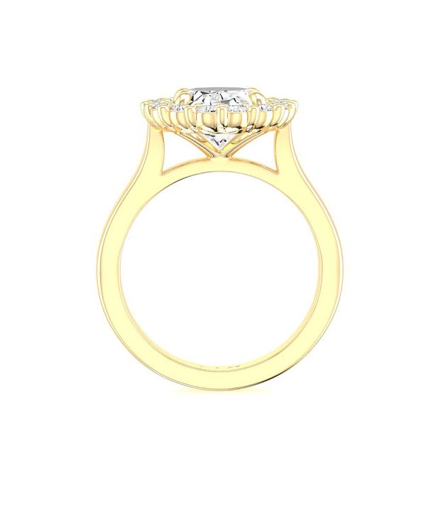 Oval Halo Diamond Engagement Ring