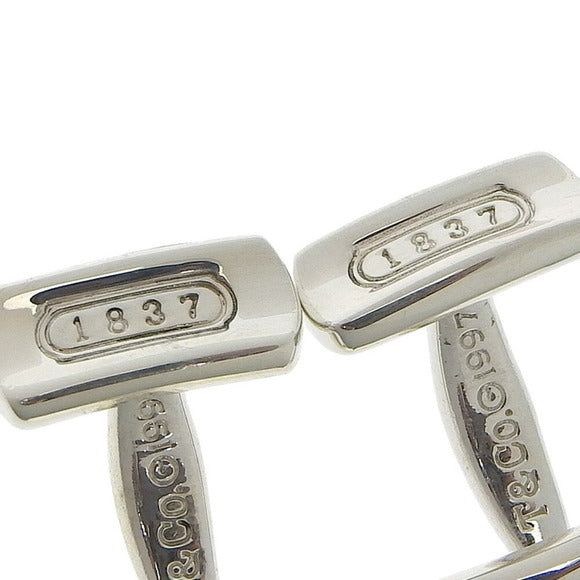TIFFANY & CO LARGE STERLING SILVER 1837 CUFFLINKS