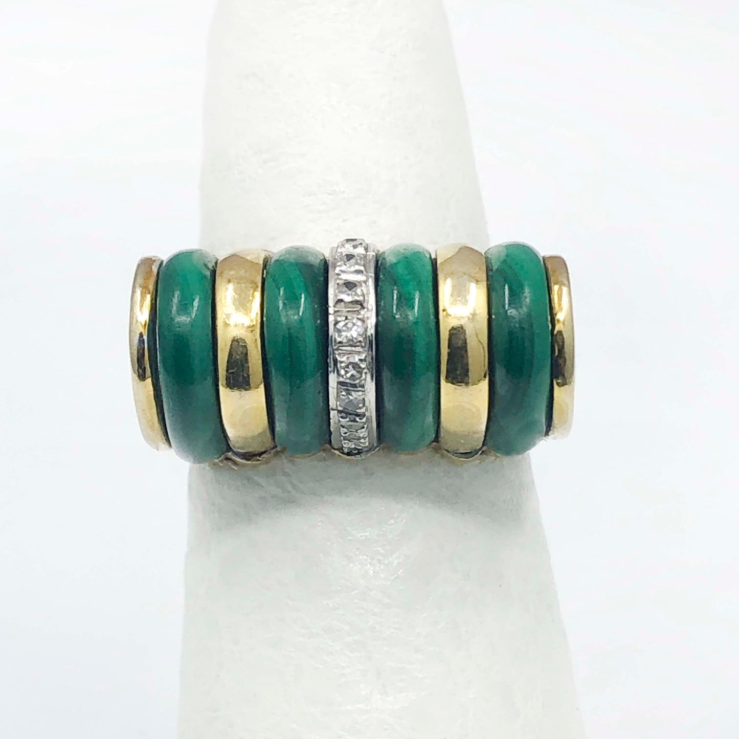 Art Deco Era Malachite Ring