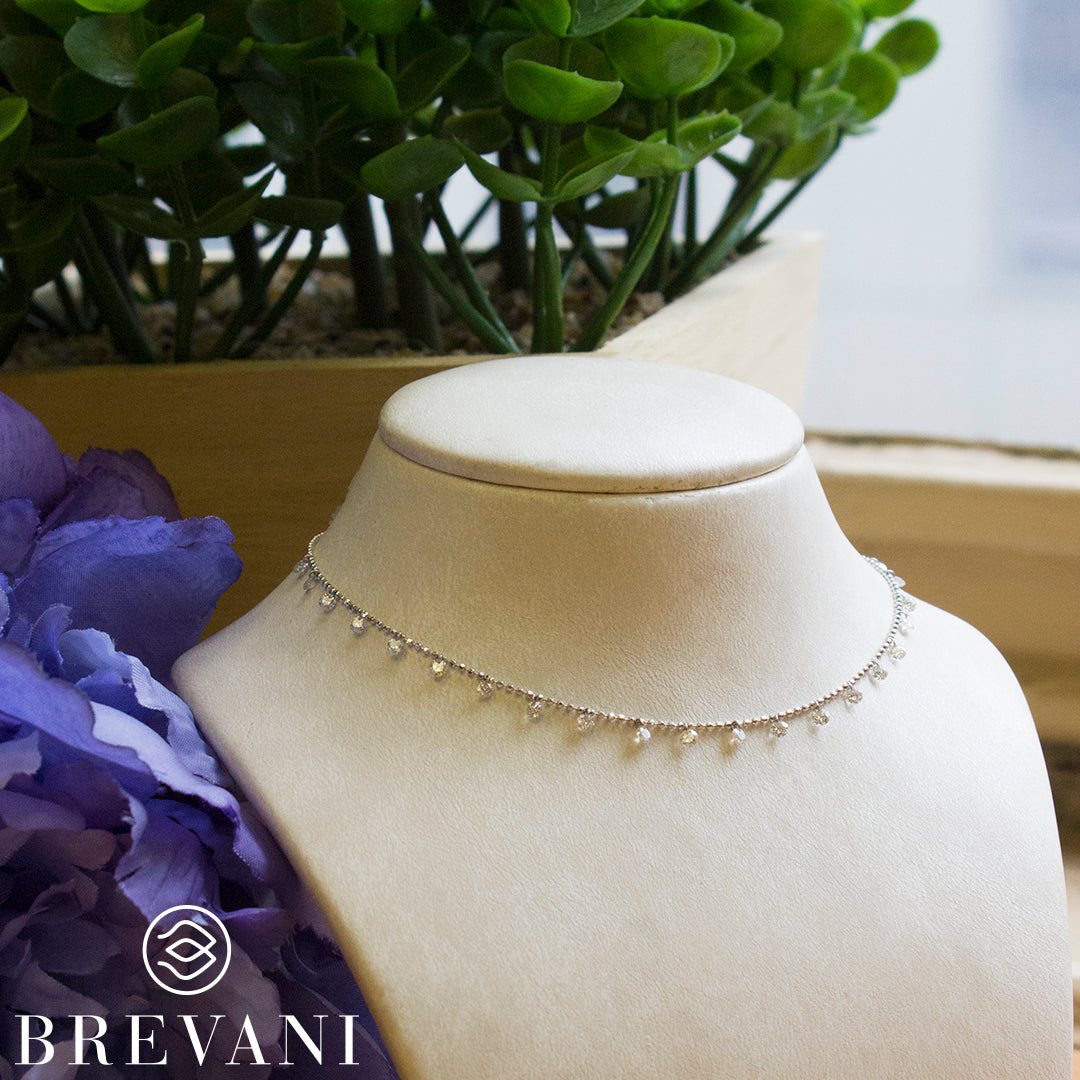 Brevani 24 Multi Dashing Diamond Necklace