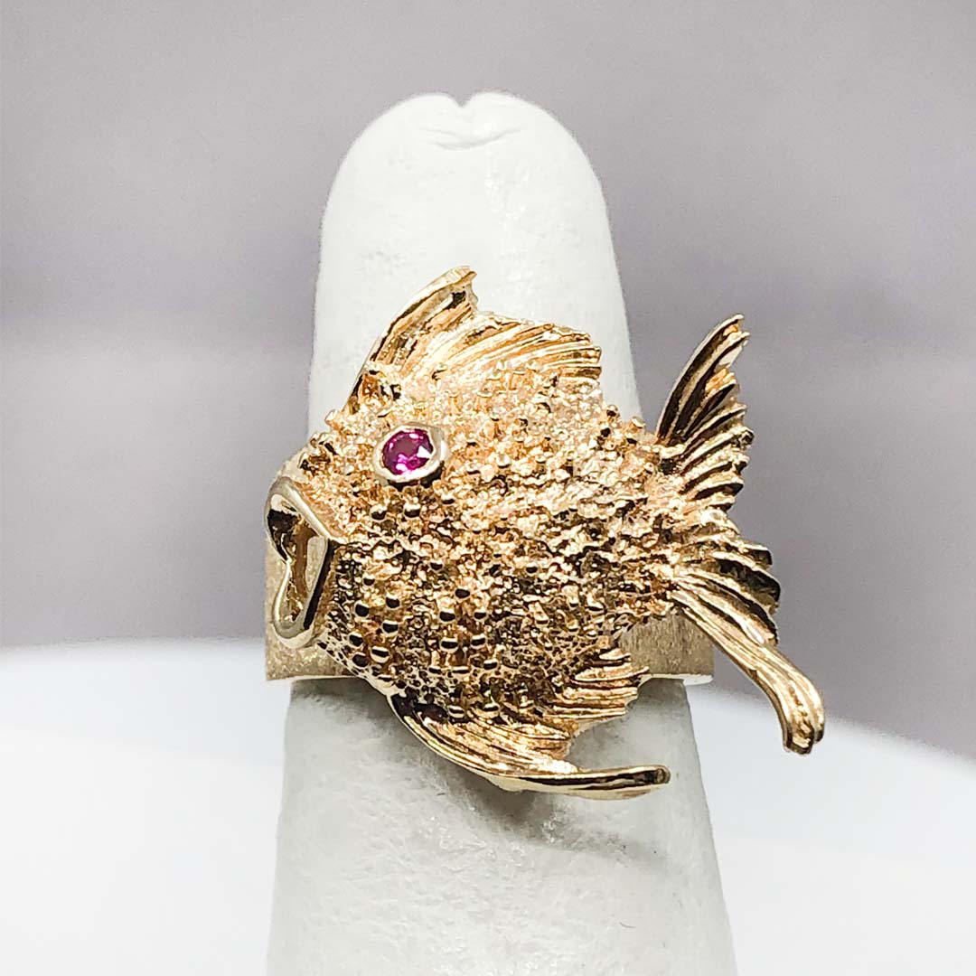Gold Fish Ring