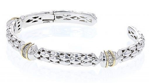 PIYARO Italian Silver Bangle