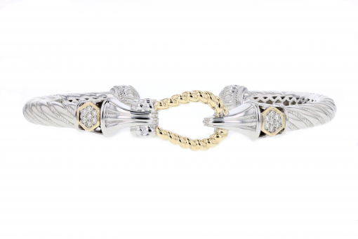 PIYARO Italian Silver and Gold Bracelet