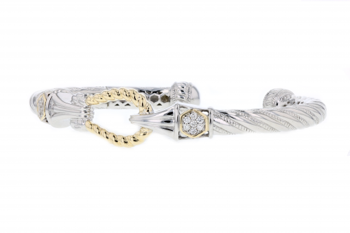 PIYARO Italian Silver and Gold Bracelet