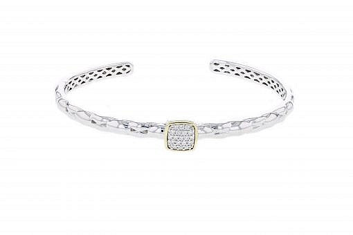 PIYARO Italian Silver Hinge Bracelet