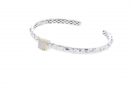 PIYARO Italian Silver Hinge Bracelet