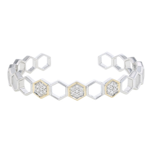 PIYARO Honeycomb Hinge Bracelet
