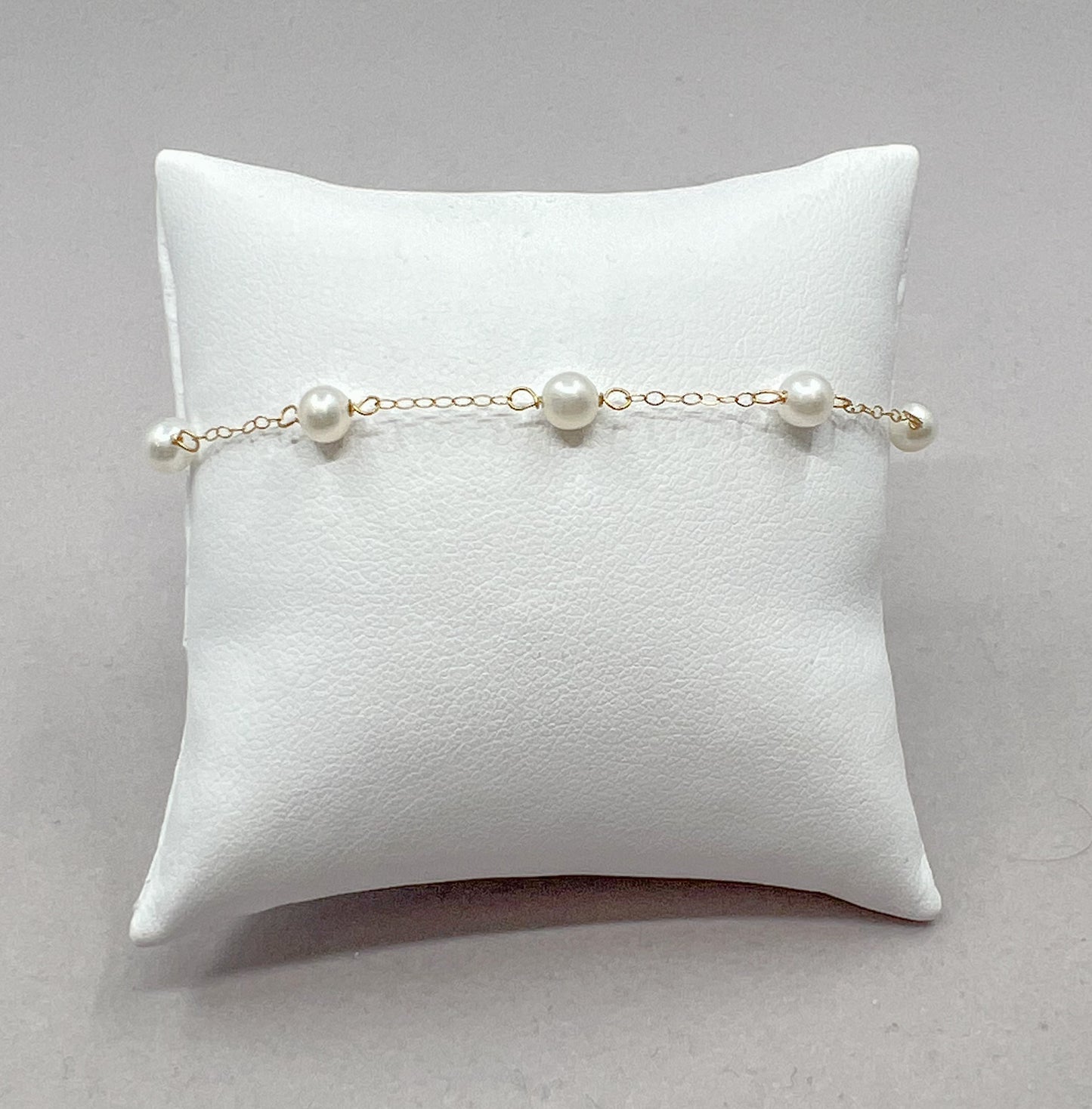 Child's Freshwater Pearl Station Bracelet