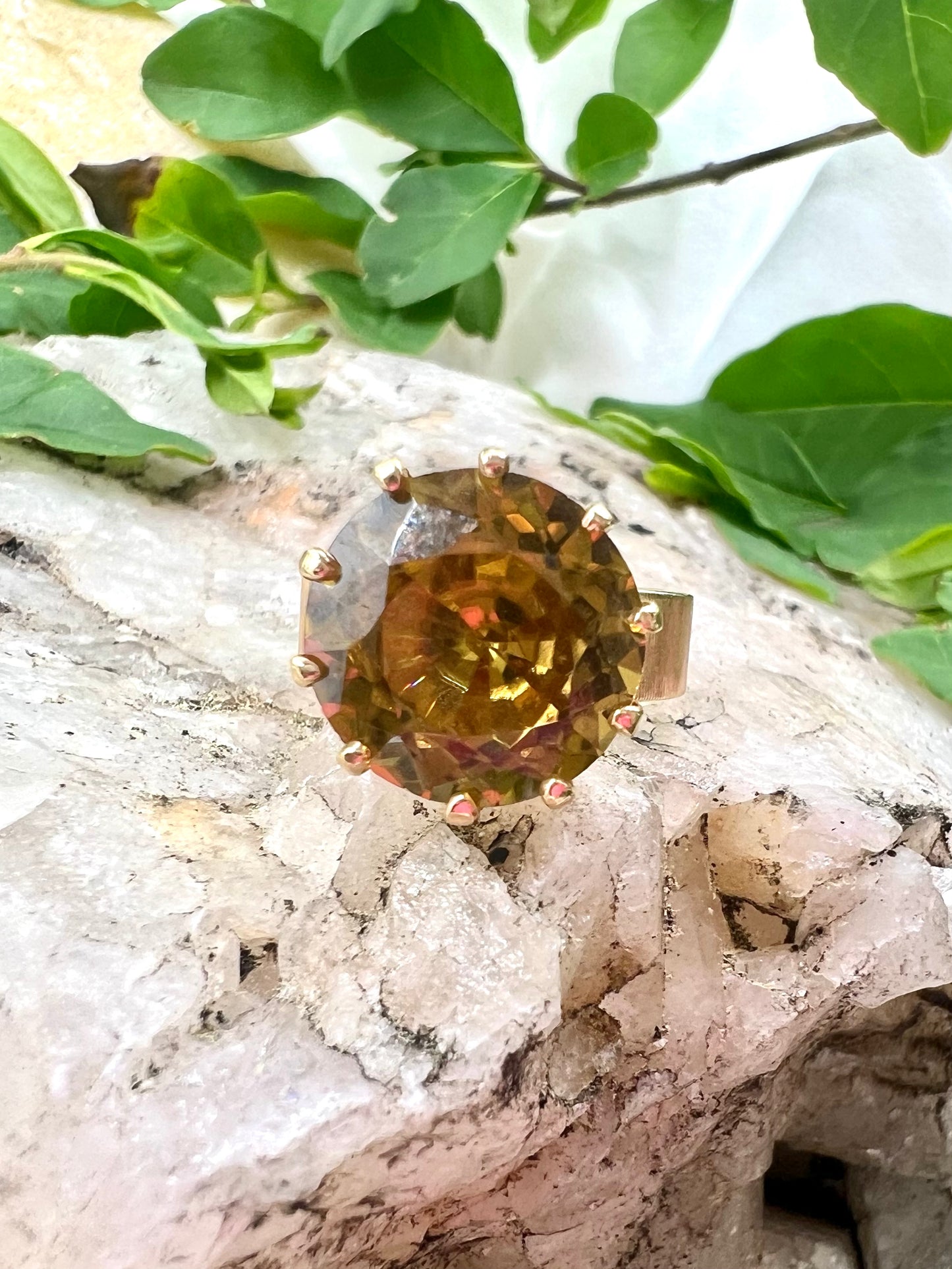 Dark Citrine Ring