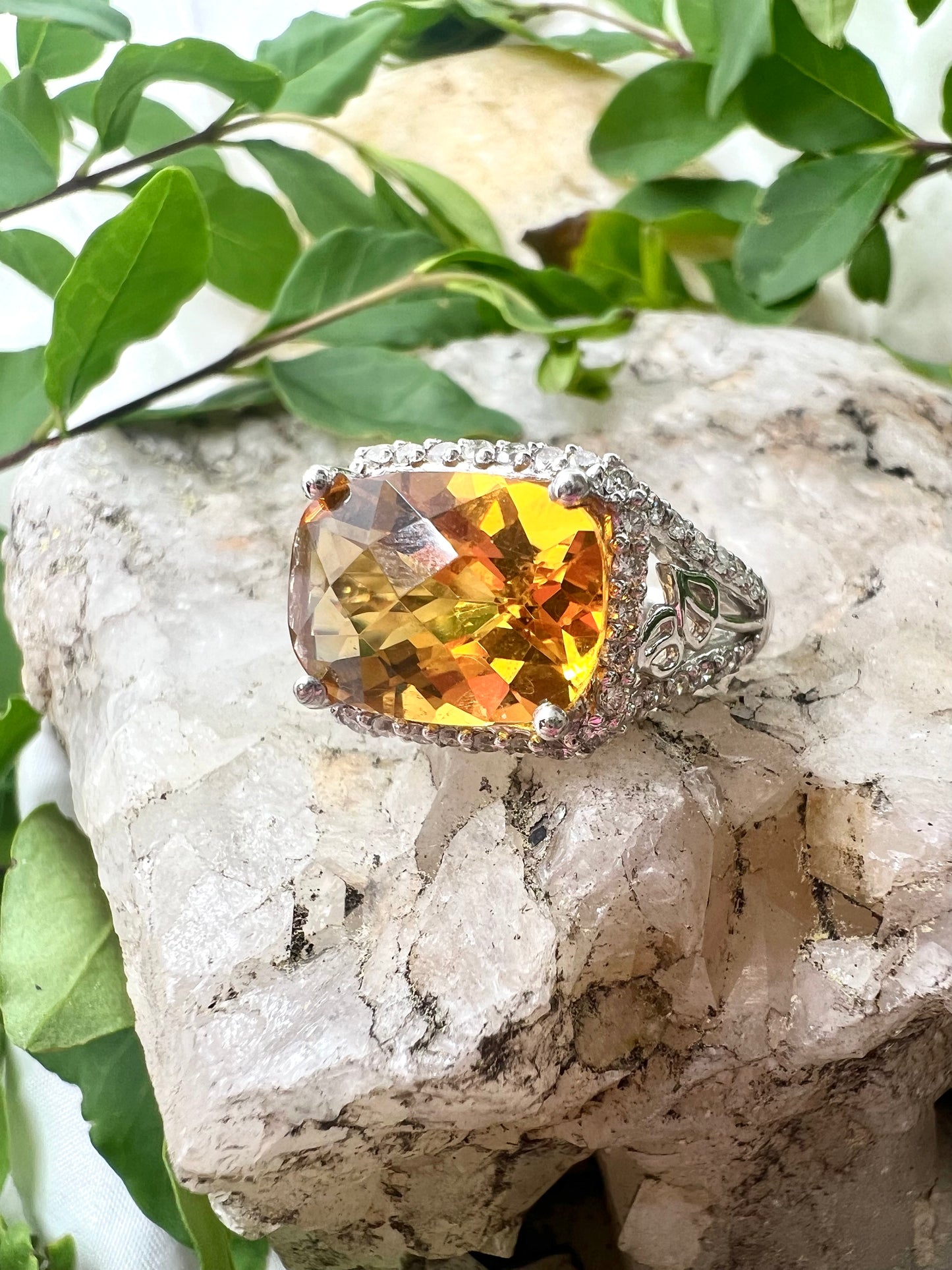 Dark Citrine Ring