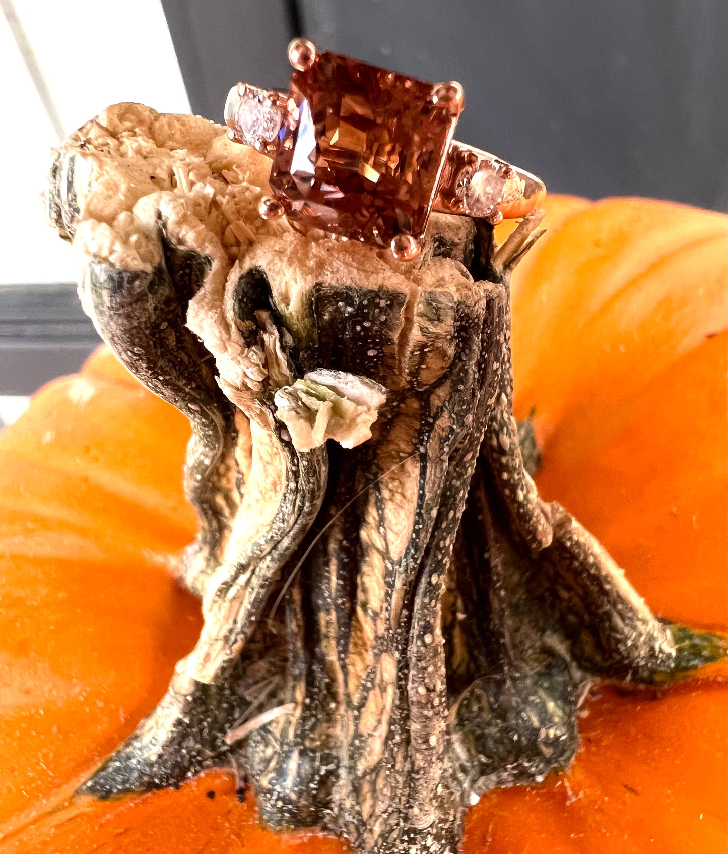 Peach Tourmaline Ring