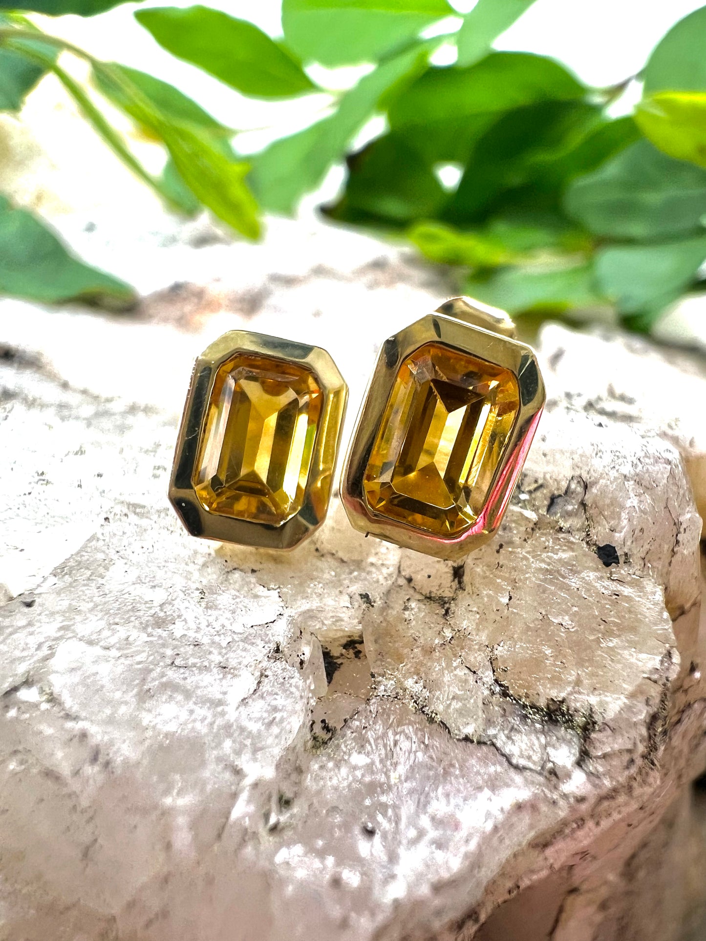 Citrine Stud Earrings