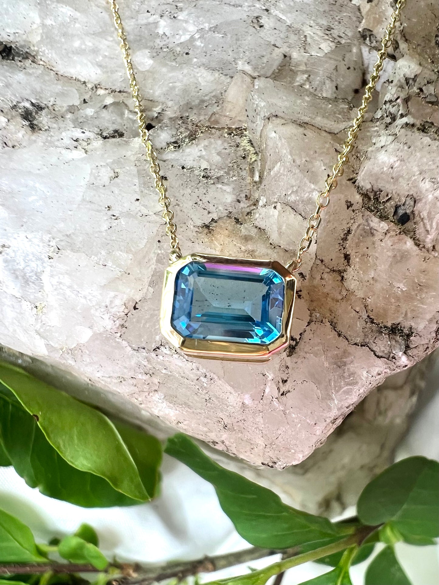 London Blue Topaz Necklace