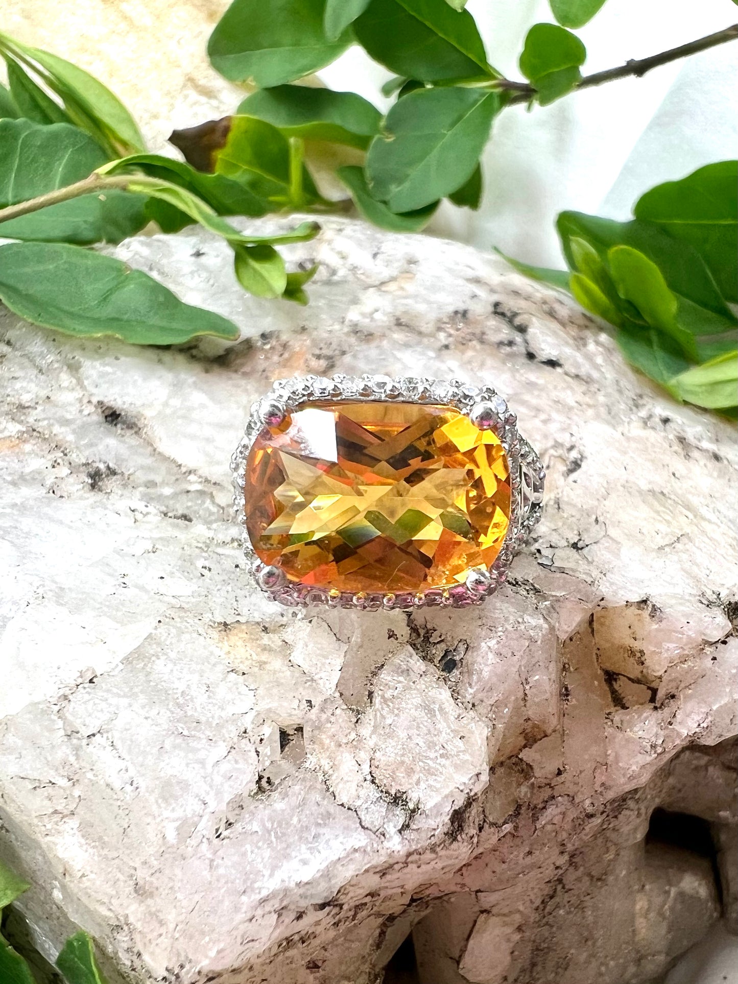 Dark Citrine Ring