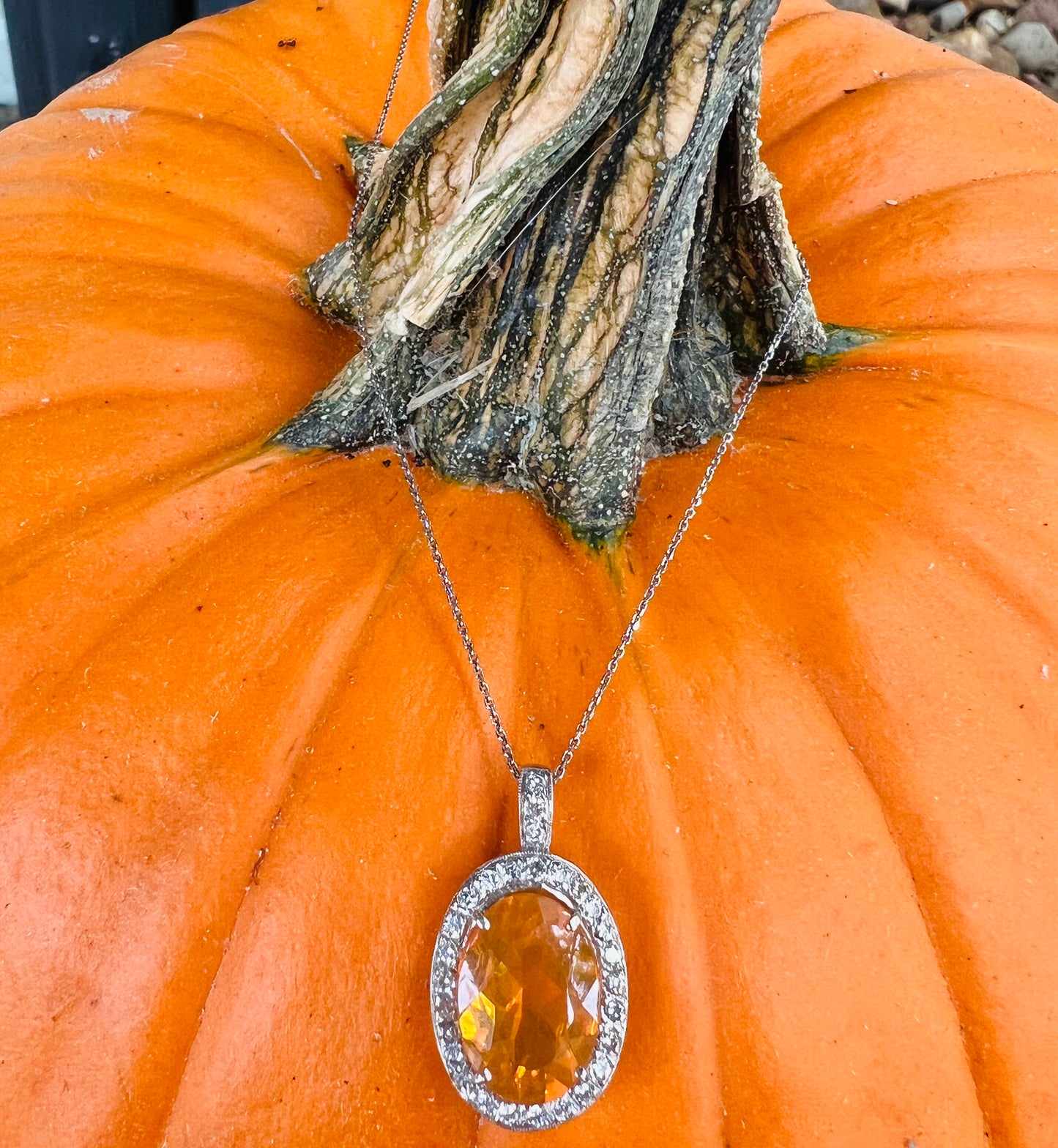 Mexican Fire Opal Necklace