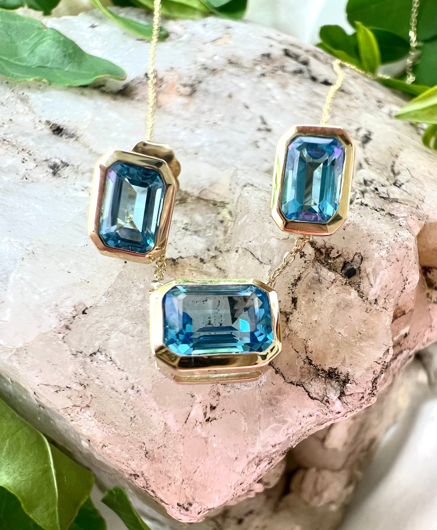 London Blue Topaz Necklace