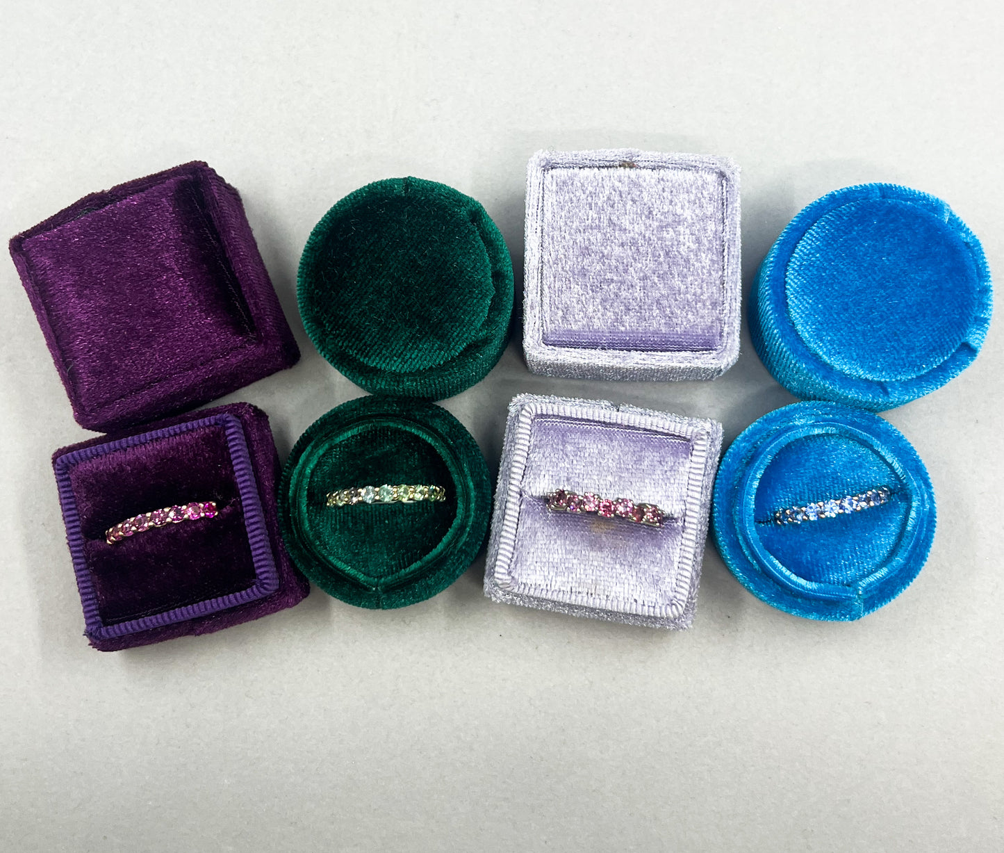 Light Blue Sapphire Band