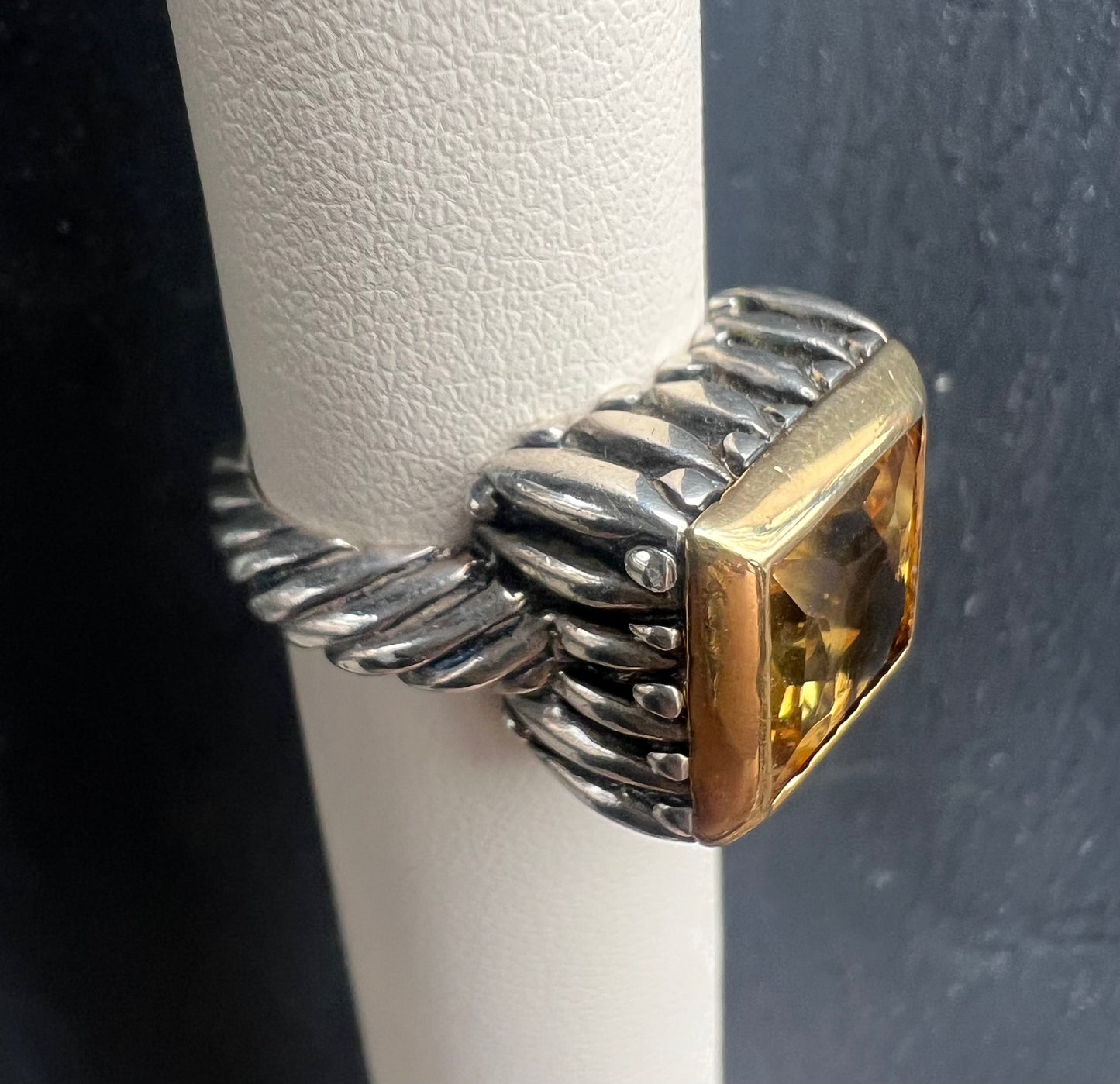 David Yurman Champagne Citrine Ring