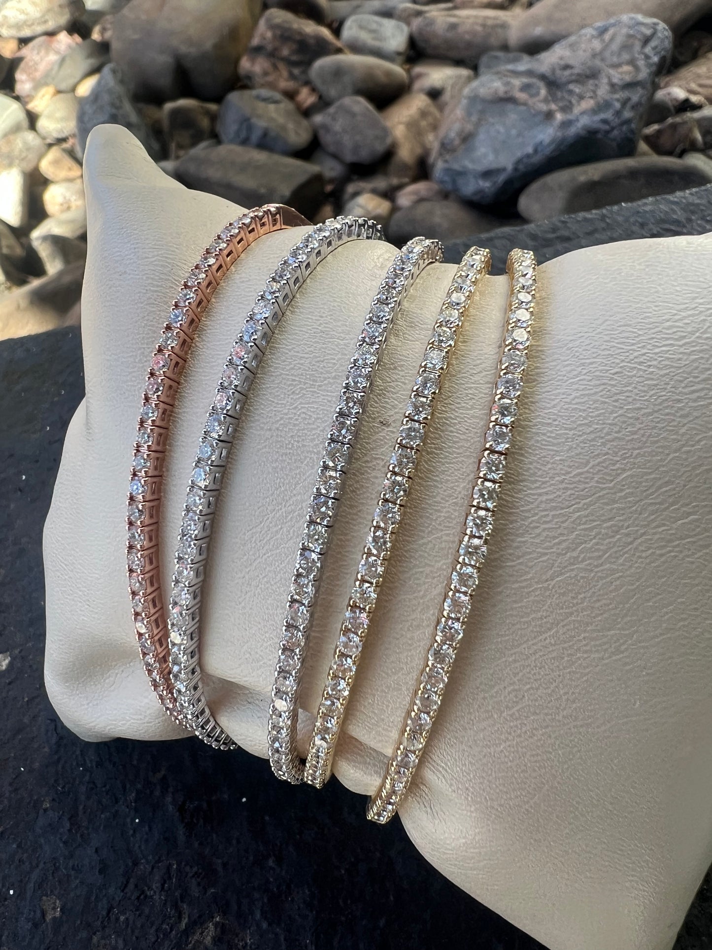 Diamond Flexible Tennis Bracelets