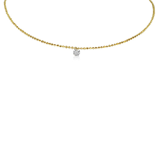 Brevani 0.15ct Single Dashing Diamond Necklace