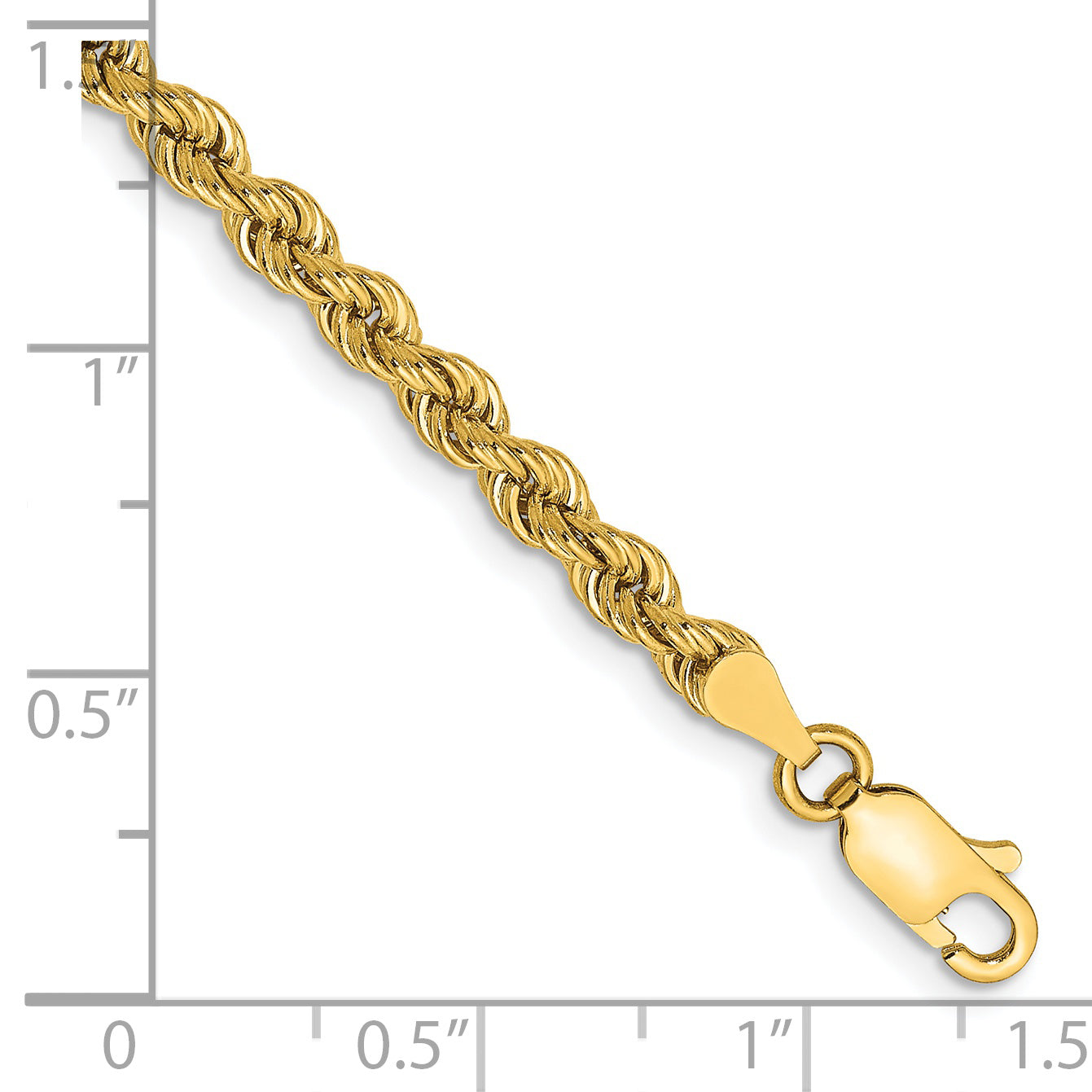 14k 3.65mm Regular Rope Chain