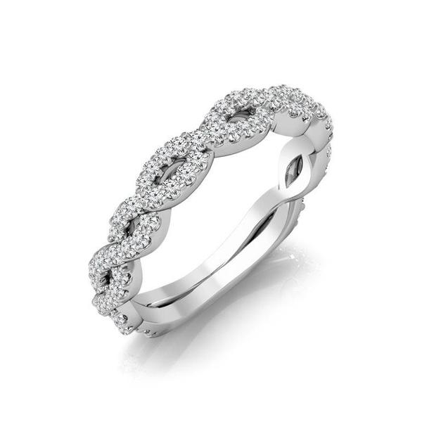 Diamond Band 0.4 ct tw Round 14k White Gold