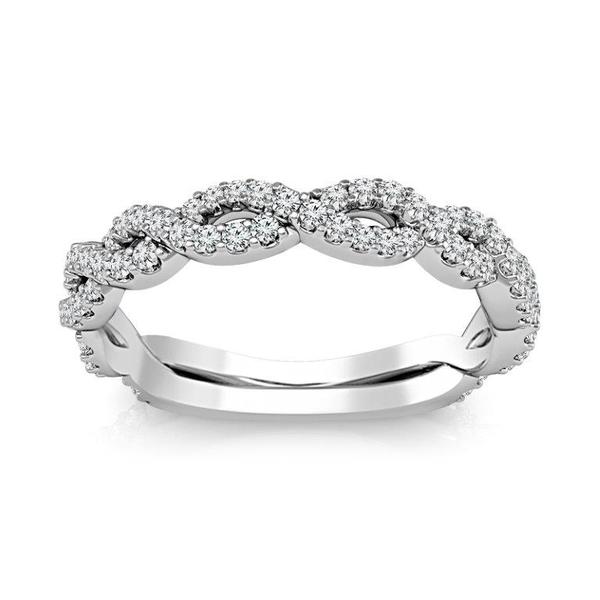 Diamond Band 0.4 ct tw Round 14k White Gold