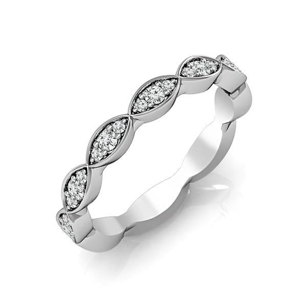 Diamond Band 0.14 ct tw Round 14k White Gold