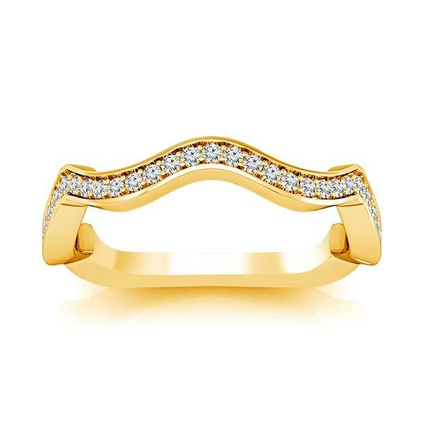 Diamond Band 0.2 ct tw Round 14k Yellow Gold