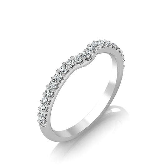 Diamond Band 0.25 ct tw Round 14k White Gold