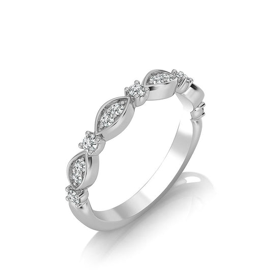 Diamond Band 0.20 ct tw Round 14k White Gold