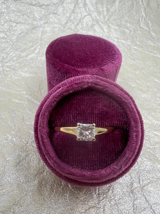Princess Diamond Solitaire Engagement Ring