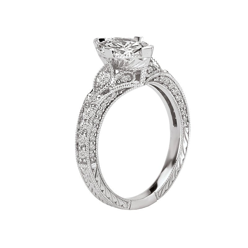 Romance Accented Marquise Solitaire Ring
