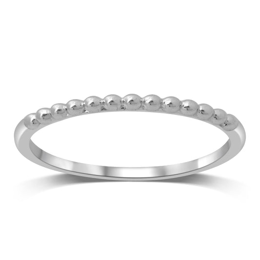 14K White Gold Plain Band