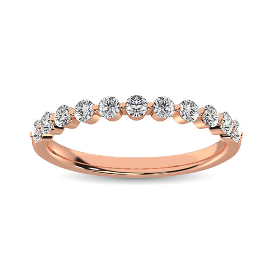 Diamond 1/2 Ct.Tw. Stack Band in 14K Rose Gold