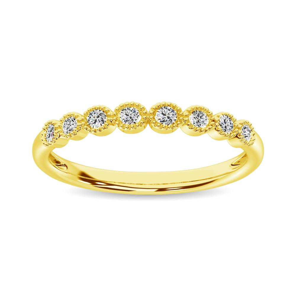 Diamond 1/6 Ct.Tw. Stack Band in 14K Yellow Gold