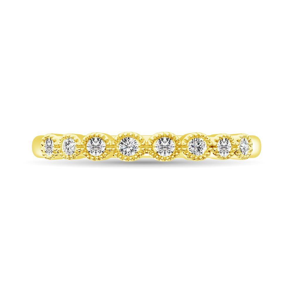 Diamond 1/6 Ct.Tw. Stack Band in 14K Yellow Gold