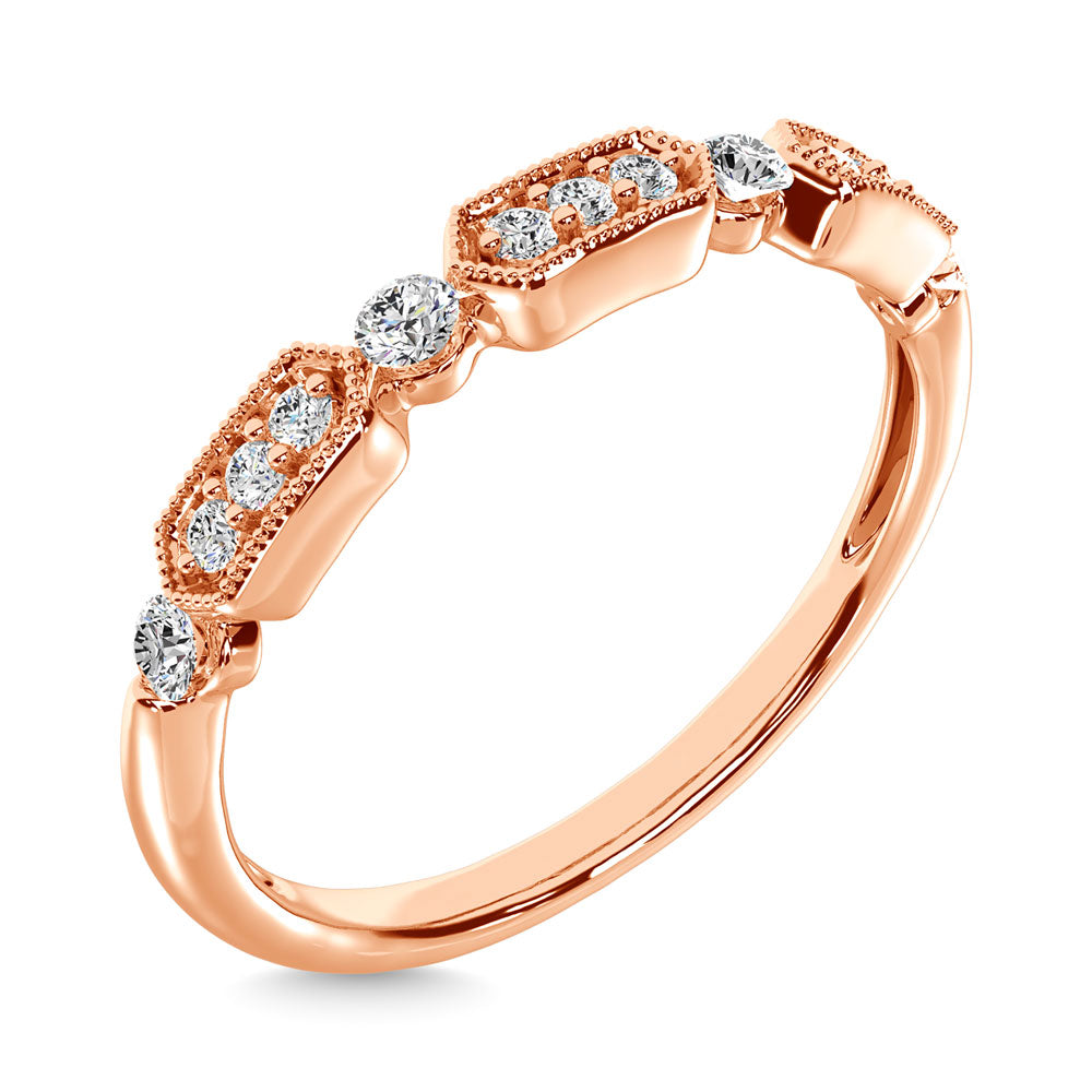 Diamond 1/6 Ct.Tw. Stack Band in 14K Rose Gold