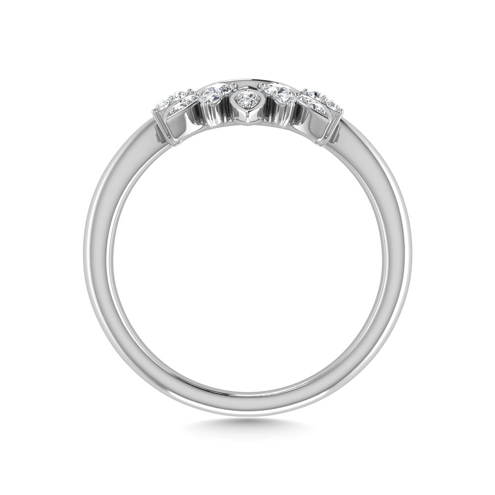 Diamond 1/8 Ct.Tw. Curve Band in 14K White Gold