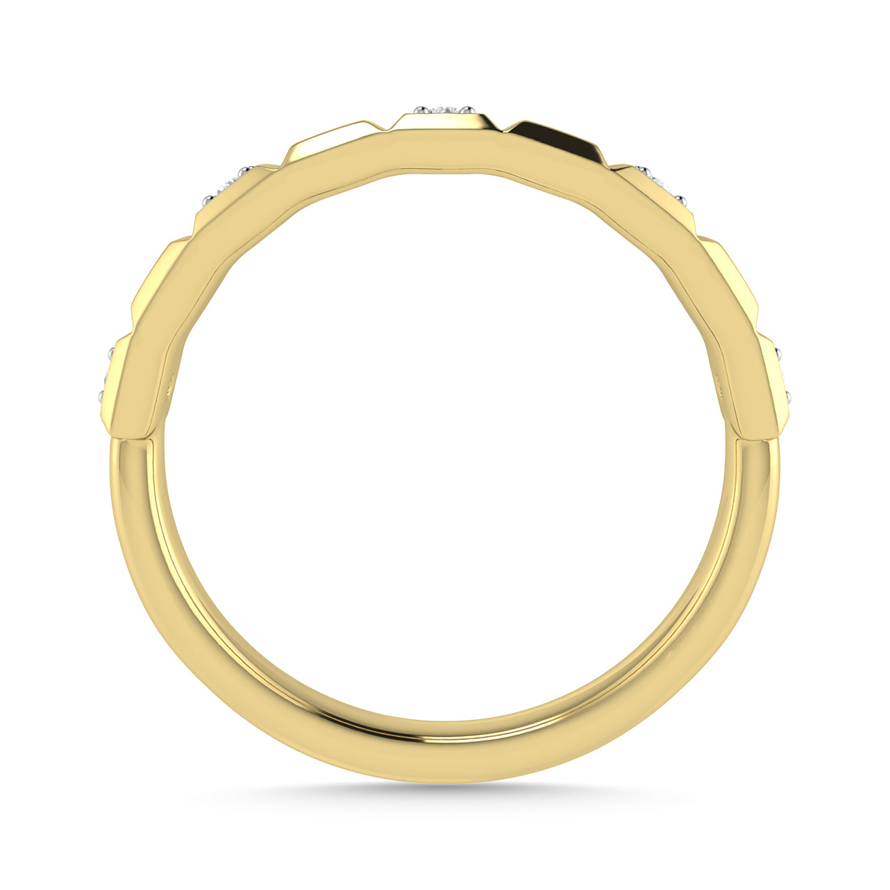 Diamond 1/8 Ct.Tw. Stack Band in 14K Yellow Gold