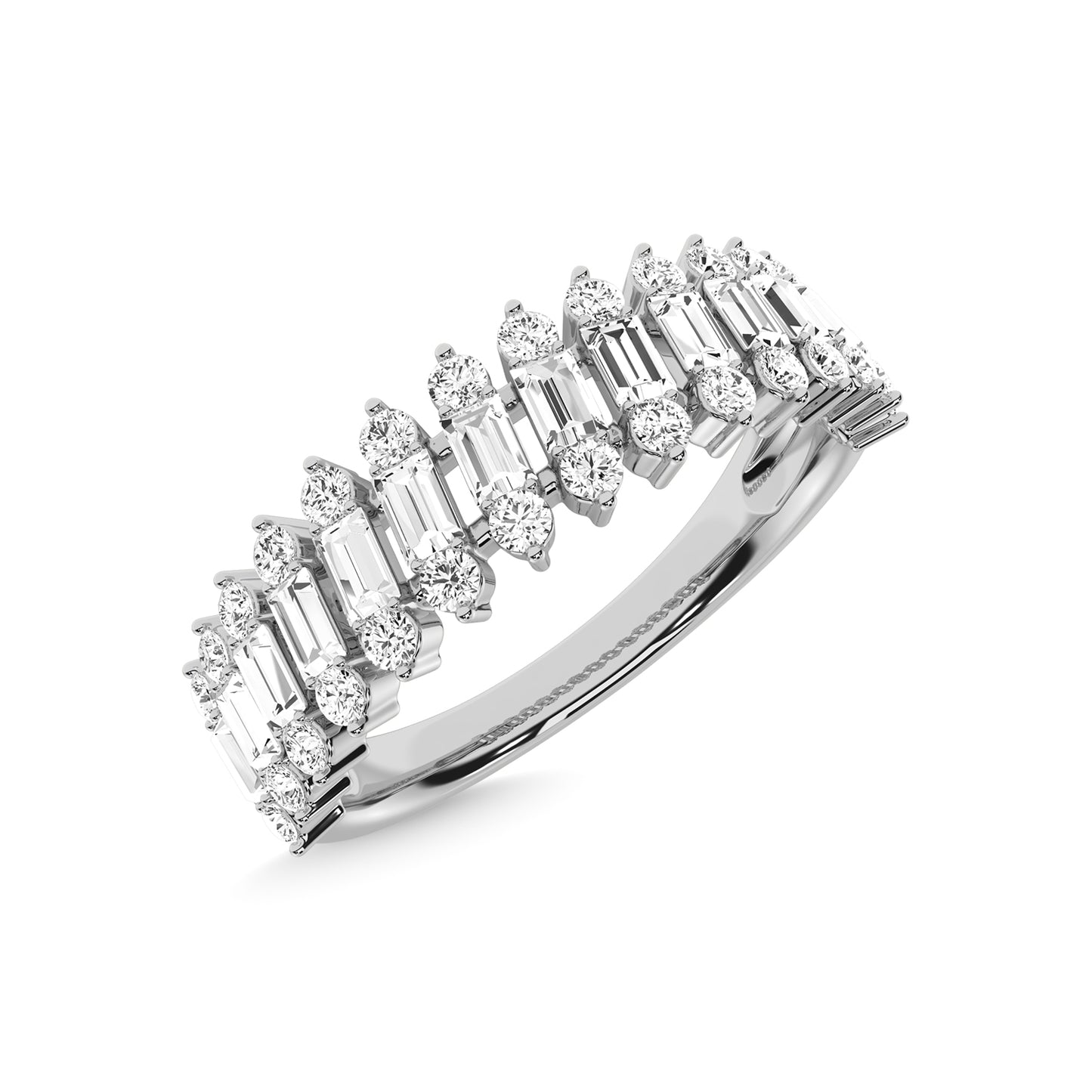 14K White Gold Diamond 1/2 Ct.Tw. Anniversary Ring